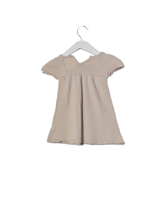 A Beige Short Sleeve Dresses from Bout'Chou in size 3-6M for girl. (Front View)