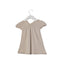A Beige Short Sleeve Dresses from Bout'Chou in size 3-6M for girl. (Front View)