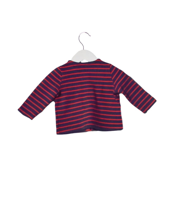 A Red Cardigans from Petit Bateau in size 6-12M for neutral. (Back View)