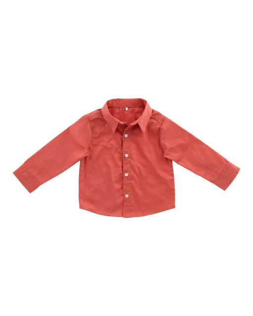 A Brown Shirts from Hunter + Boo in size 6-12M for boy. (Front View)