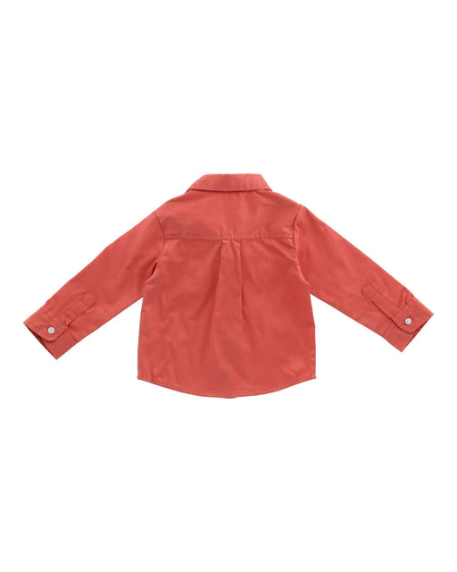A Brown Shirts from Hunter + Boo in size 6-12M for boy. (Front View)