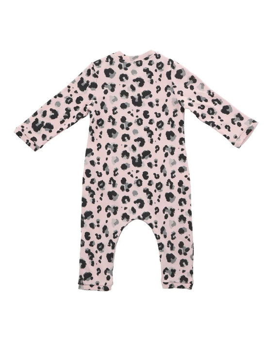 A Pink Pyjama Sets from Hunter + Boo in size 0-3M for girl. (Back View)