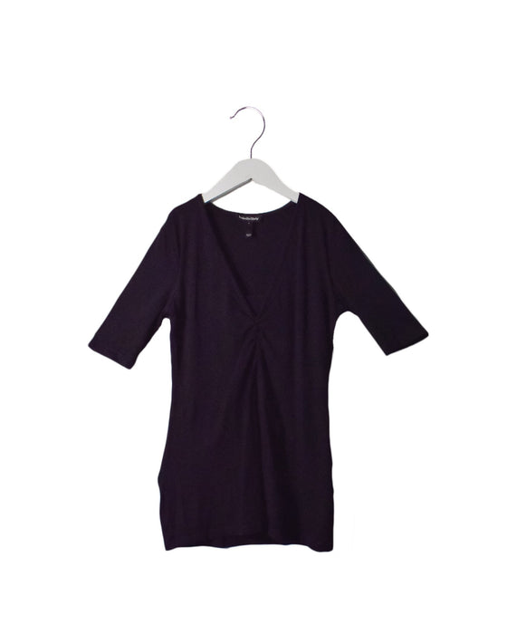 A Black Short Sleeve Tops from Isabella Oliver in size S for maternity. (Front View)
