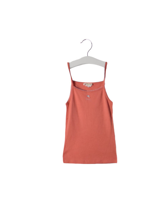 A Pink Sleeveless Tops from Bonpoint in size 3T for girl. (Back View)
