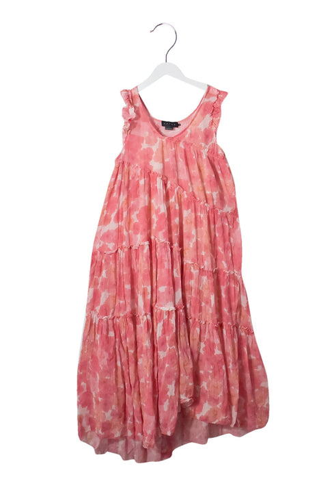 A Pink Sleeveless Dresses from Hatch in size XS for maternity. (Back View)