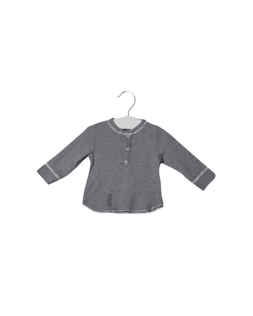 A White Long Sleeve Tops from Petit Bateau in size 3-6M for boy. (Front View)
