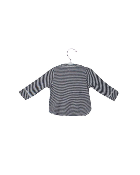 A White Long Sleeve Tops from Petit Bateau in size 3-6M for boy. (Back View)