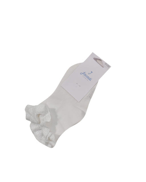 A White Socks from Jacadi in size 12-18M for girl. (Front View)