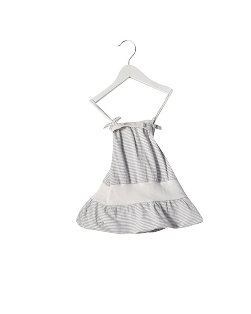 A White Sleeveless Dresses from Chateau de Sable in size 3-6M for girl. (Front View)