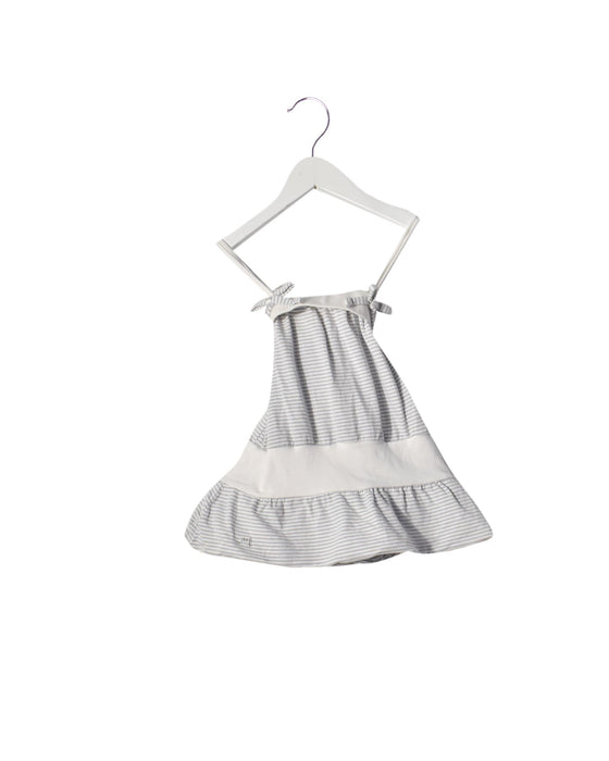 A White Sleeveless Dresses from Chateau de Sable in size 3-6M for girl. (Front View)