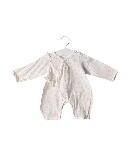 A White Long Sleeve Jumpsuits from Tartine et Chocolat in size Newborn for girl. (Front View)