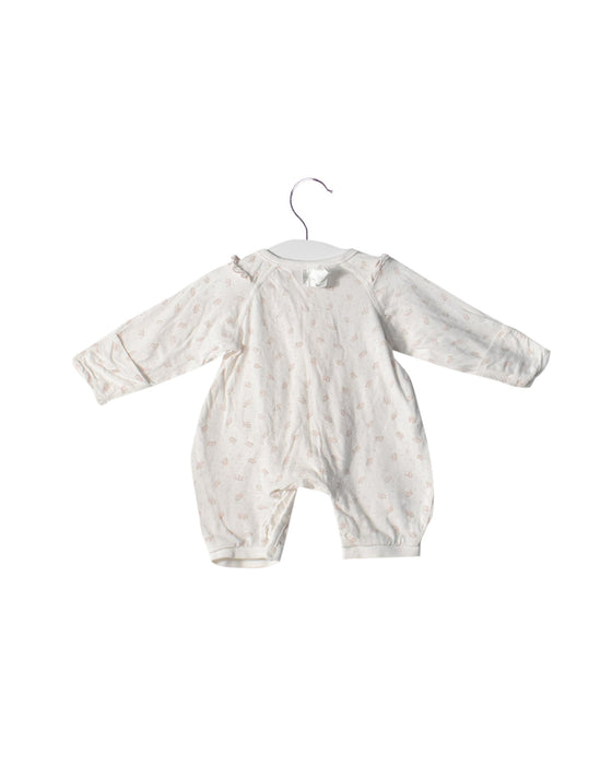 A White Long Sleeve Jumpsuits from Tartine et Chocolat in size Newborn for girl. (Back View)