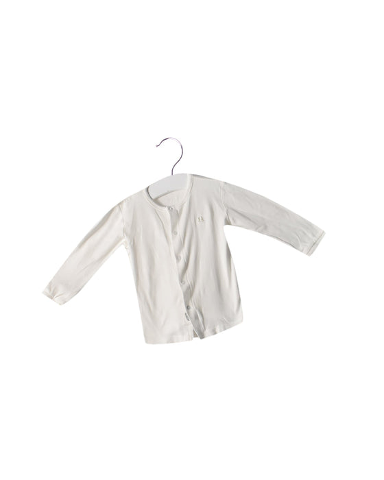 A White Long Sleeve Tops from Minkmui in size 6-12M for neutral. (Front View)