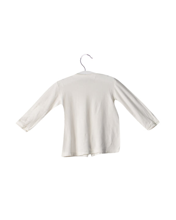 A White Long Sleeve Tops from Minkmui in size 6-12M for neutral. (Back View)