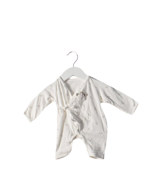 A White Long Sleeve Jumpsuits from Tartine et Chocolat in size Newborn for girl. (Front View)
