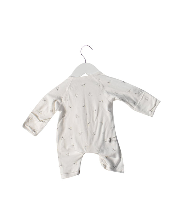 A White Long Sleeve Jumpsuits from Tartine et Chocolat in size Newborn for girl. (Back View)