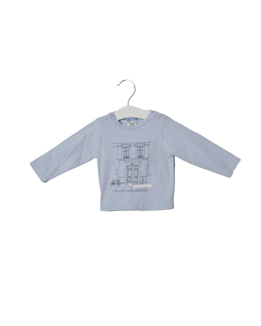 A Blue Long Sleeve Tops from Jacadi in size 12-18M for boy. (Front View)