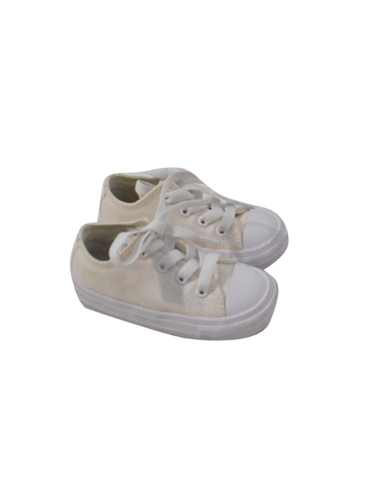 A White Sneakers from Converse in size 12-18M for neutral. (Back View)