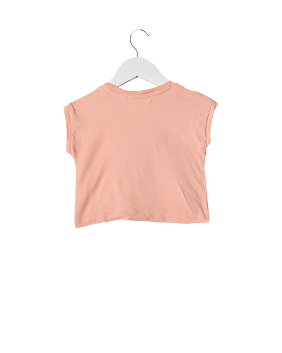 A Pink Short Sleeve Tops from Gingersnaps in size 3-6M for girl. (Back View)