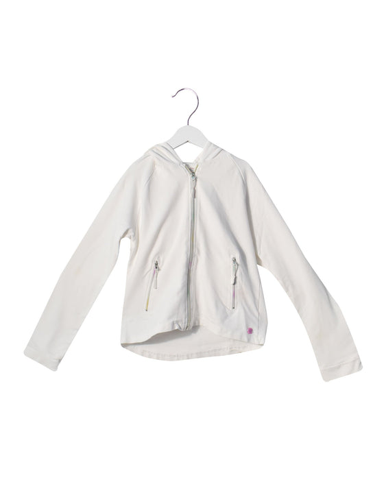 A White Hoodie from Coccodrillo in size 12Y for girl. (Front View)