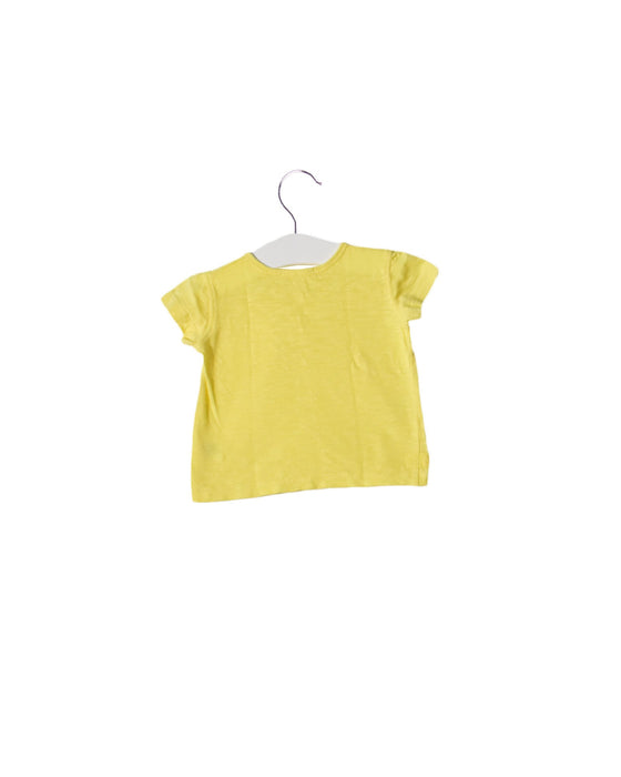 A Yellow Short Sleeve Tops from Kidsagogo in size 0-3M for neutral. (Back View)