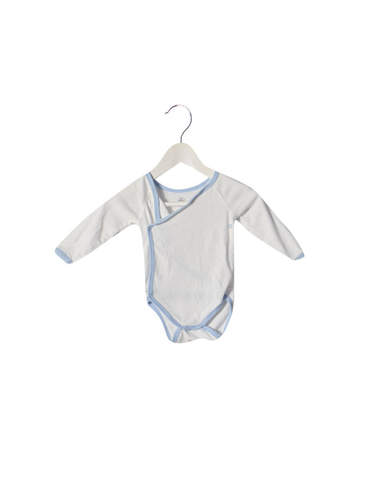 A White Jumpsuits from Petit Bateau in size 3-6M for neutral. (Front View)