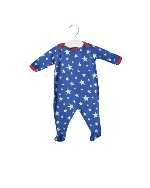 A Blue Long Sleeve Jumpsuits from Petit Bateau in size 0-3M for neutral. (Front View)