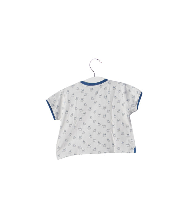 A White Short Sleeve Tops from Chateau de Sable in size 3-6M for neutral. (Back View)