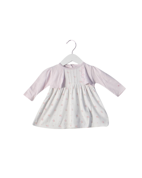 A Pink Long Sleeve Dresses from J by Jasper Conran in size 3-6M for girl. (Front View)