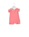 A Pink Short Sleeve Rompers from Petit Bateau in size 0-3M for girl. (Back View)