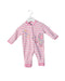 A Pink Long Sleeve Jumpsuits from Jojo Maman Bébé in size 0-3M for girl. (Front View)