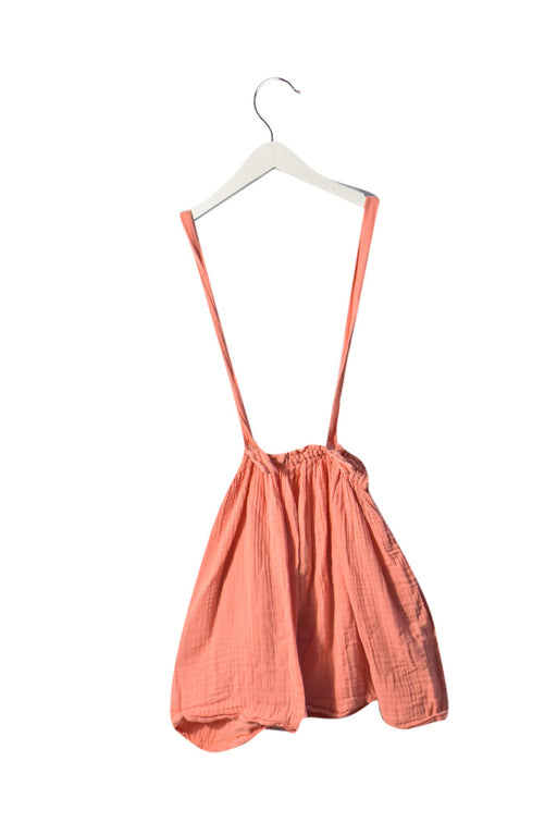 A Pink Overall Dresses from Chateau de Sable in size 12Y for girl. (Front View)