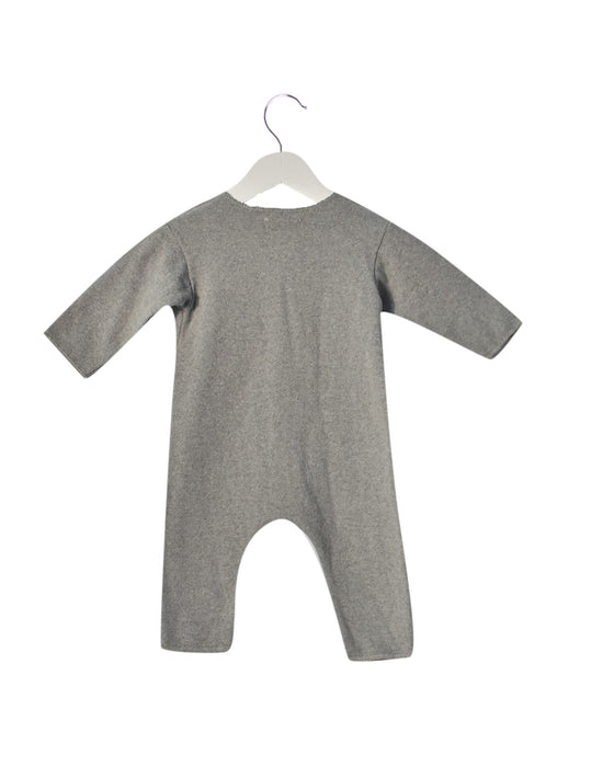 A Grey Long Sleeve Jumpsuits from Babe & Tess in size 3-6M for boy. (Back View)