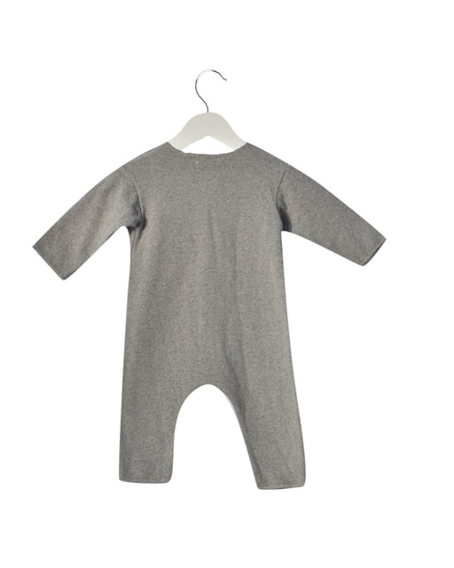 A Grey Long Sleeve Jumpsuits from Babe & Tess in size 3-6M for boy. (Front View)