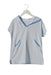 A Blue Short Sleeve Tops from Little English in size M for neutral. (Front View)