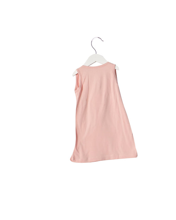 A Pink Sleeveless Dresses from Nature Baby in size 2T for girl. (Back View)