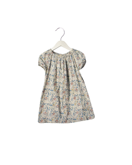 A Beige Short Sleeve Dresses from Bonpoint in size 3T for girl. (Front View)
