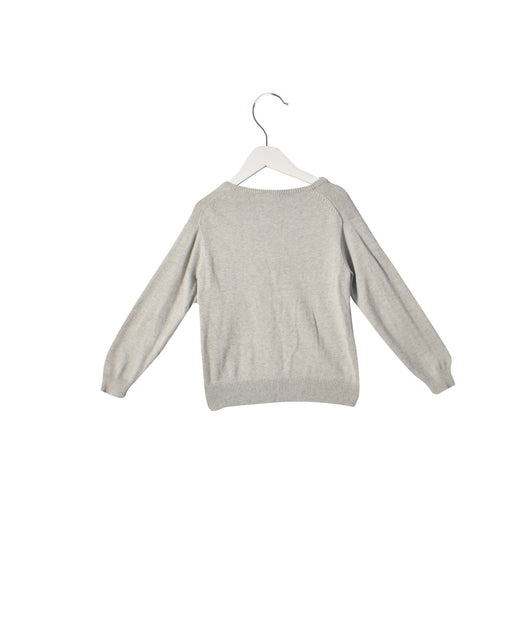 A Grey Knit Sweaters from Janie & Jack in size 5T for boy. (Front View)