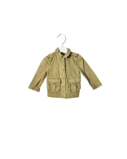 A Green Lightweight Jackets from Juicy Couture in size 4T for girl. (Front View)