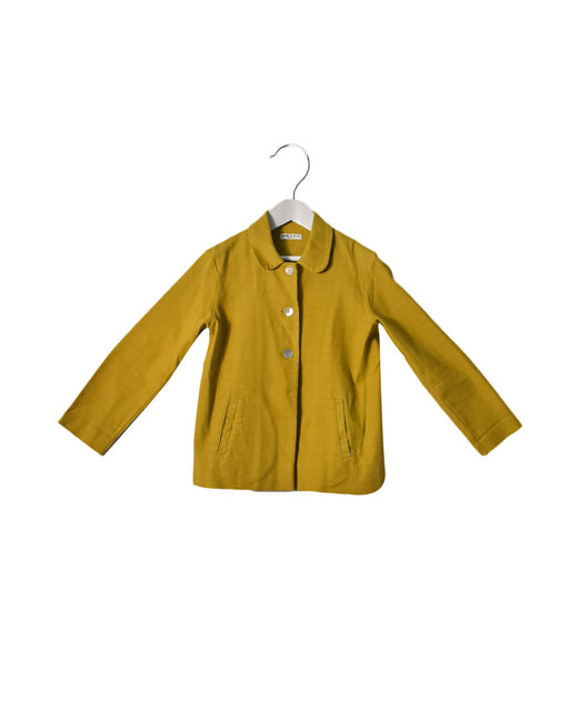 A Green Lightweight Jackets from Babe & Tess in size 14Y for girl. (Front View)