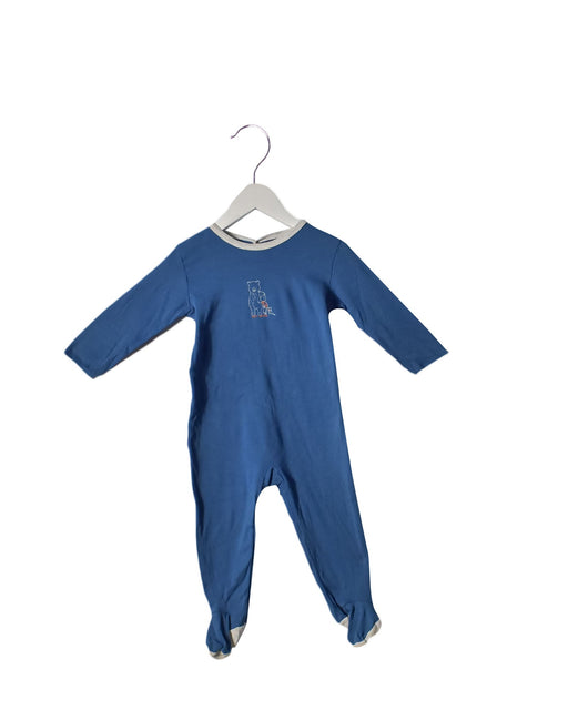 A Blue Long Sleeve Jumpsuits from Petit Bateau in size 12-18M for boy. (Front View)