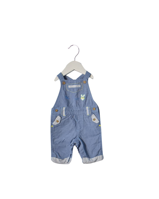A Blue Overall Shorts from Sergent Major in size 0-3M for boy. (Front View)