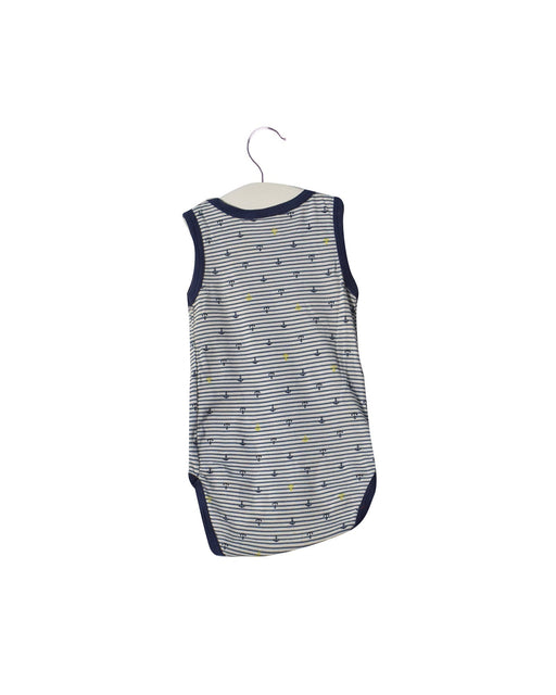 A Blue Long Sleeve Bodysuits from Absorba in size 6-12M for boy. (Front View)