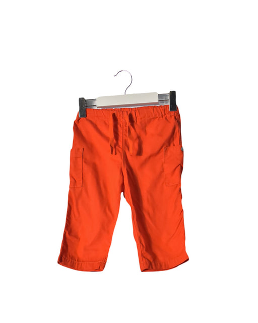 A Red Casual Pants from Petit Bateau in size 6-12M for boy. (Front View)