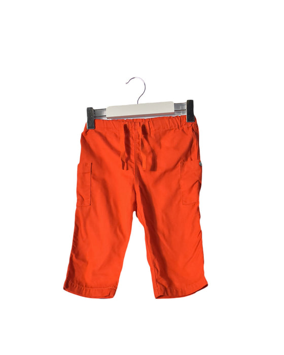 A Red Casual Pants from Petit Bateau in size 6-12M for boy. (Front View)