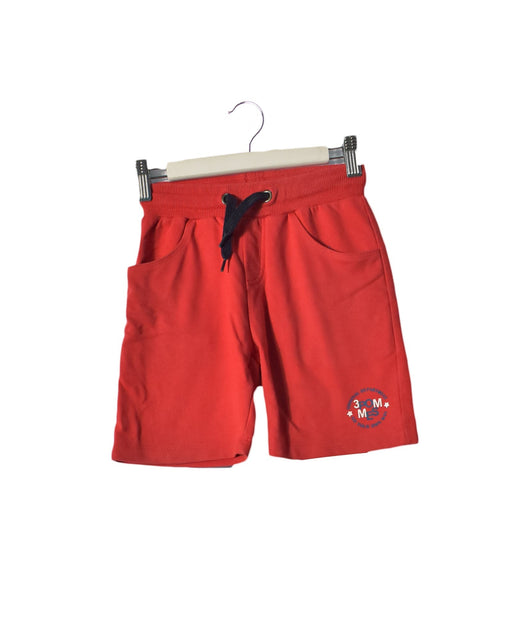 A Red Shorts from 3Pommes in size 6T for boy. (Front View)