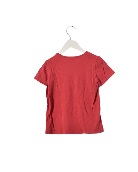 A Red Short Sleeve T Shirts from Miniman in size 4T for boy. (Back View)