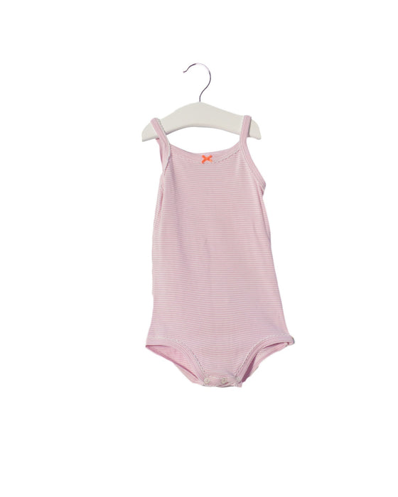 A Purple Long Sleeve Bodysuits from Petit Bateau in size 6-12M for girl. (Front View)