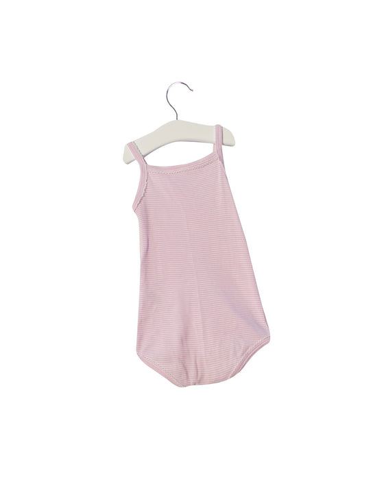 A Purple Long Sleeve Bodysuits from Petit Bateau in size 6-12M for girl. (Back View)