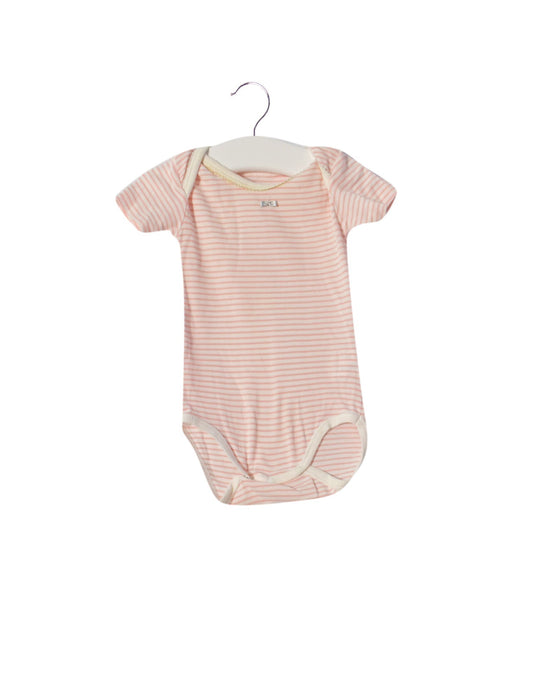 A Red Short Sleeve Bodysuits from Absorba in size 3-6M for girl. (Back View)